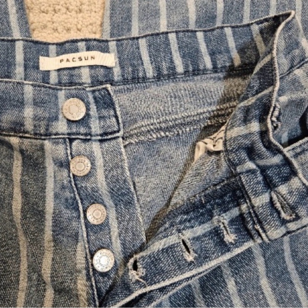 Striped Blue Jeans